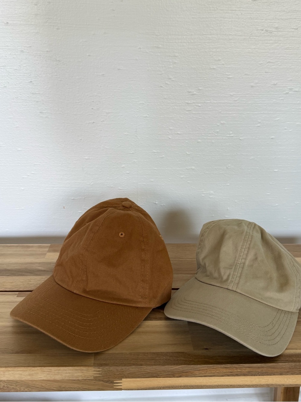 Men's Casual Brown and Khaki Cotton Baseball Caps